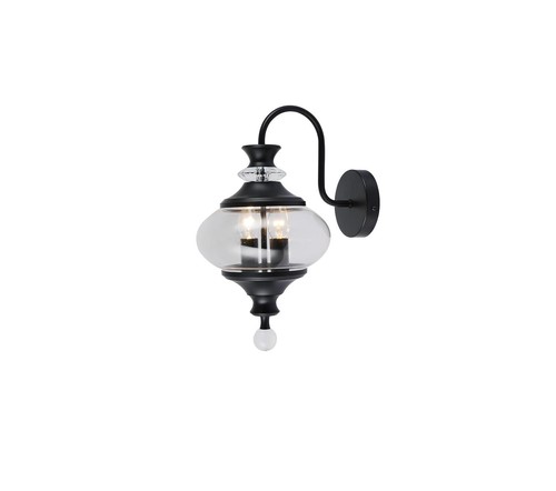 קיר שחור עתיק E14 2X40W