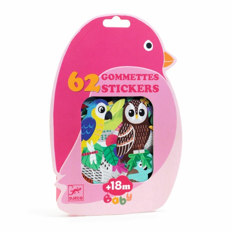יצירה לקטנטנים 62 מדבקות ציפורים