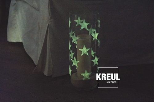 צבע אקריליק זוהר בחושך GLOW IN THE DARK מבית KREUL