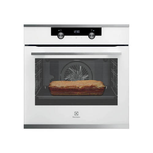 תנור בנוי דגם EOH7427V ELECTROLUX בצבע זכוכית לבנה