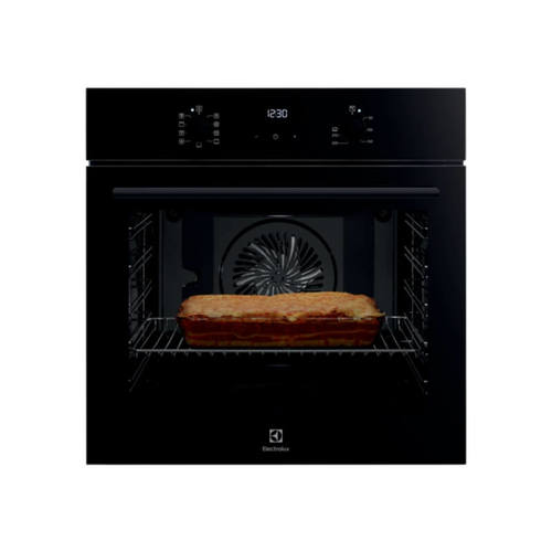 תנור בנוי דגם EOH6426K ELECTROLUX בצבע זכוכית שחורה