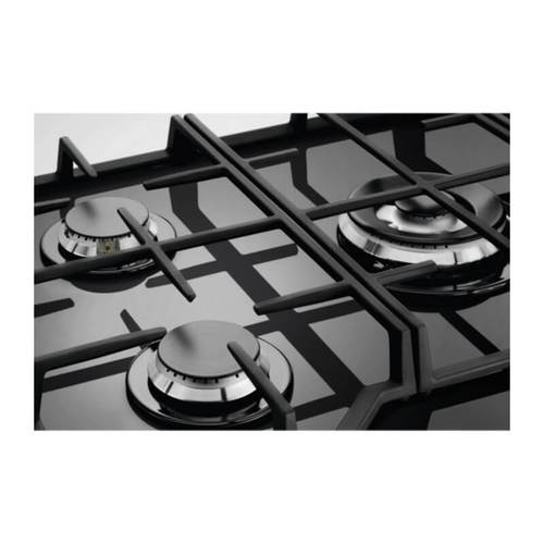 כיריים גז 5 להבות דגם KGG7536K ELECTROLUX בצבע זכוכית שחורה