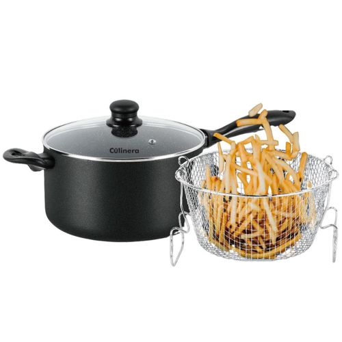 סיר צ'יפס נון-סטיק 24 ס