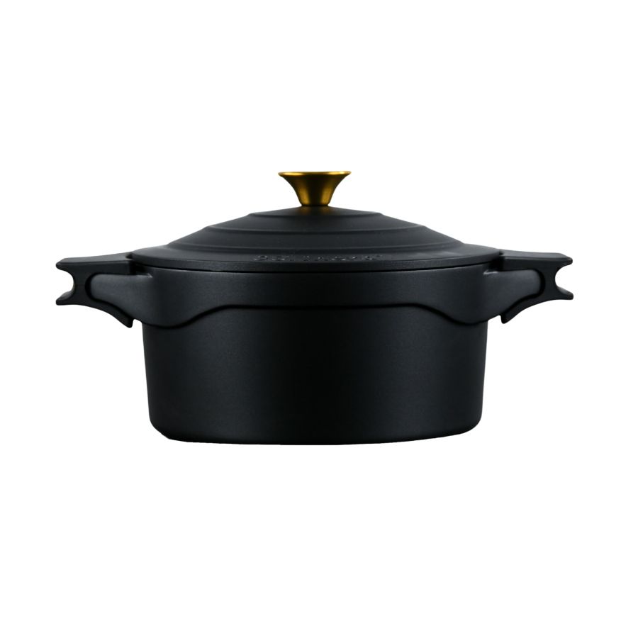 סיר יציקת אלומניום 24 ס"מ שחור RETRO Y.C.031197