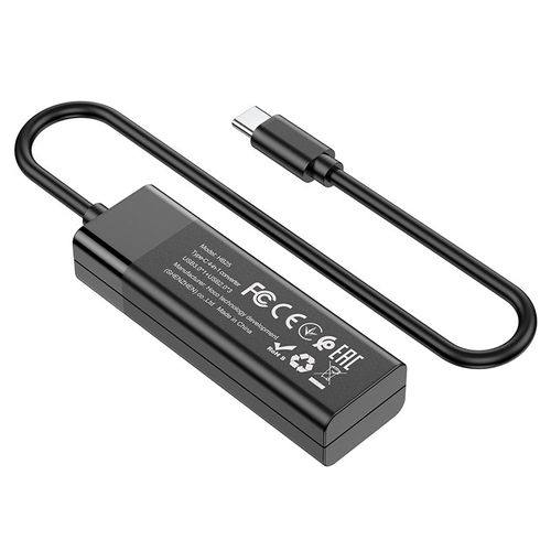 מפצל   Hoco HB25 Type-c to USB3+USB2 X3 USB 4 in 1