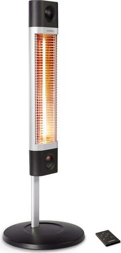 מחמם רצפתי נייד, בצבע שחור עם שלט CH1800RC