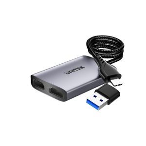 מתאם תצוגה Unitek V1427A01 USB A/C to HDMI X2