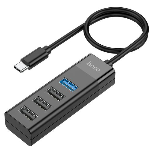 מפצל   Hoco HB25 Type-c to USB3+USB2 X3 USB 4 in 1