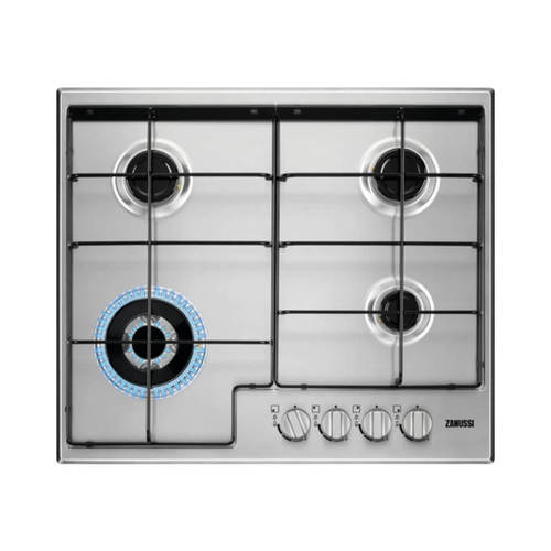 כיריים גז 4 להבות דגם ZGH65424XS ZANUSSI נירוסטה