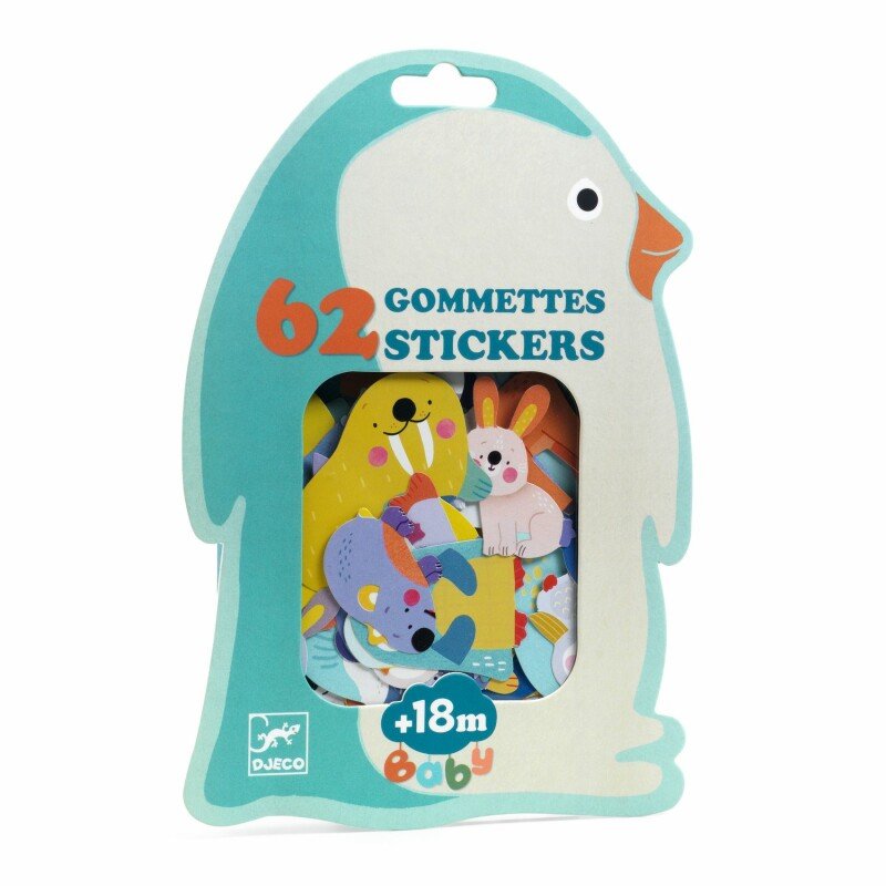 יצירה לקטנטנים 62 מדבקות חיות ארקטיות