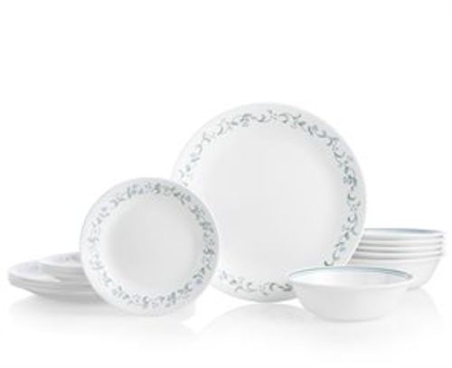 סט צלחות 12 חלקים, קורנינג קאנטרי קוטג' | Corning Ware Country Cottage