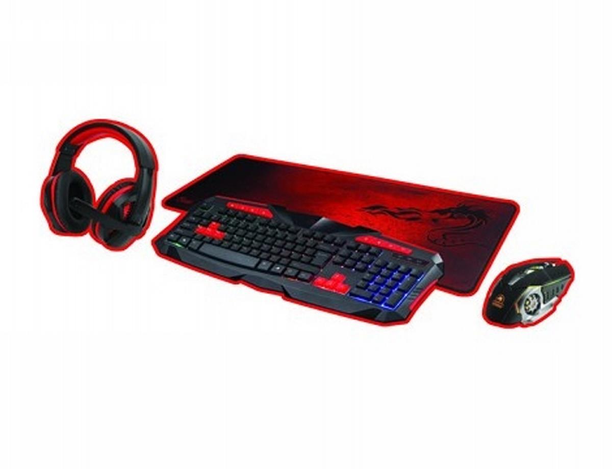 ערכת קומבו גיימינג מקצועית - GAMING KIT COMBO 4 IN 1