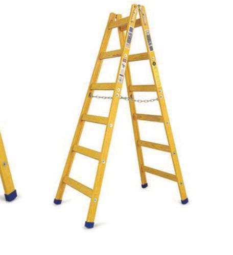 סולם עץ 5 שלבים תיקני תוצרת סולמות חגית+ שרשרת