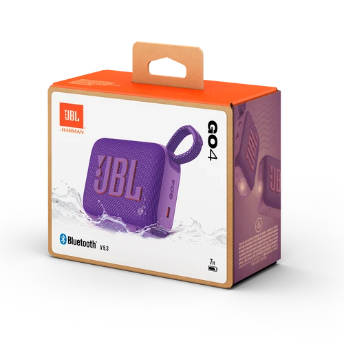 רמקול אלחוטי נייד JBL Go 4 סגול (יבואן רשמי)