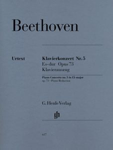 ספר תווים Ludwig van Beethoven Piano Concerto no. 5 E flat major op. 73