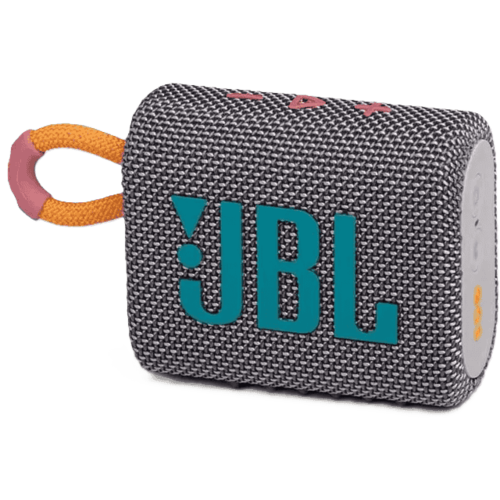 רמקול אלחוטי JBL GO 3,צבע אפור כהה, שנה אחריות