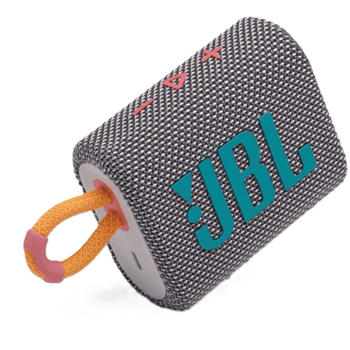 רמקול אלחוטי JBL GO 3,צבע אפור כהה, שנה אחריות