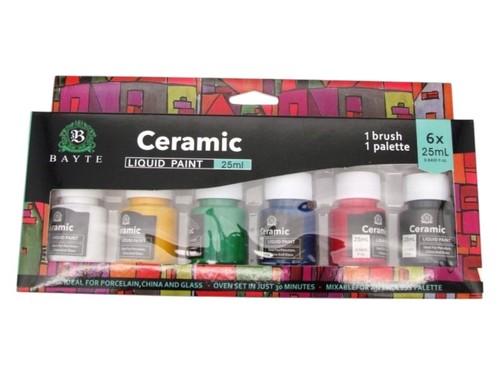 סט 6 צבעי קרמיקה BAYTE