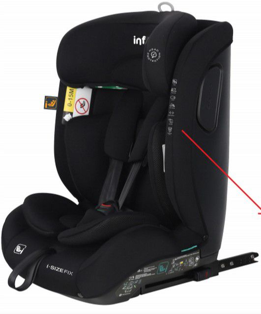 כסא בטיחות I-CRUZE FIX R129 שחור