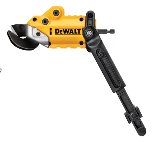אביזר אשר הופך מברגת אימפקט / פוטר למספרי פח DEWALT דגם DWASHRIR