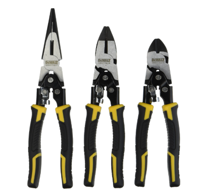 סט פלייר + פלייר שפיץ + קטר DEWALT דגם DWHT70485