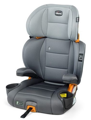 בוסטר קידפיט קלירטקס פלוס Kidfit Cleartex Plus עם ריפוד נטול כימיכלים, איזופיקס ומתקני כוס גמישים - אפור Drift