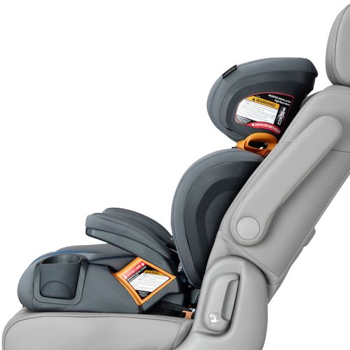 בוסטר קידפיט קלירטקס פלוס Kidfit Cleartex Plus עם ריפוד נטול כימיכלים, איזופיקס ומתקני כוס גמישים - אפור Drift