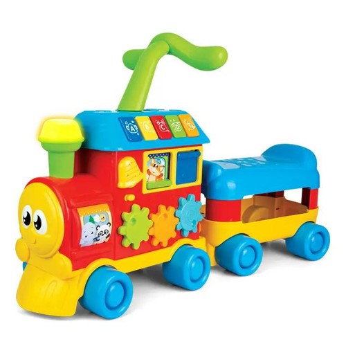 הליכון לימודי בצורת רכבת לתינוק