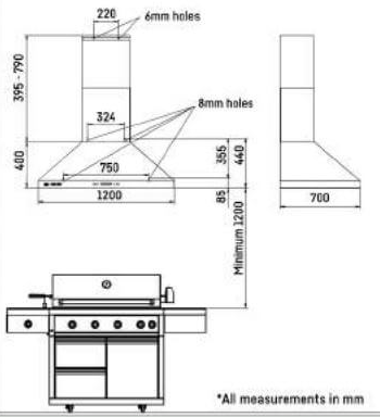 מנדף חוץ Grand Turbo Rangehood