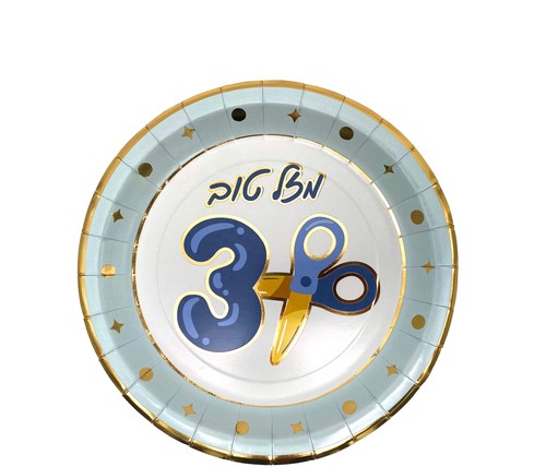 צלחות נייר קטנות למסיבת חלאקה
