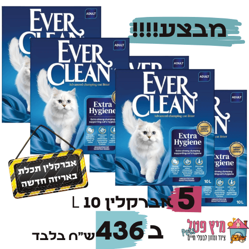 מבצע 5 יחידות חול אברקלין תכלת 10L ב436 ש