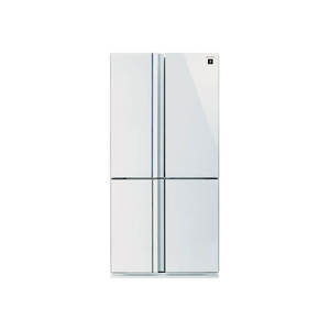 מקרר 4 דלתות 611 ליטר דגם SJ8942WH SHARP בצבע זכוכית לבנה
