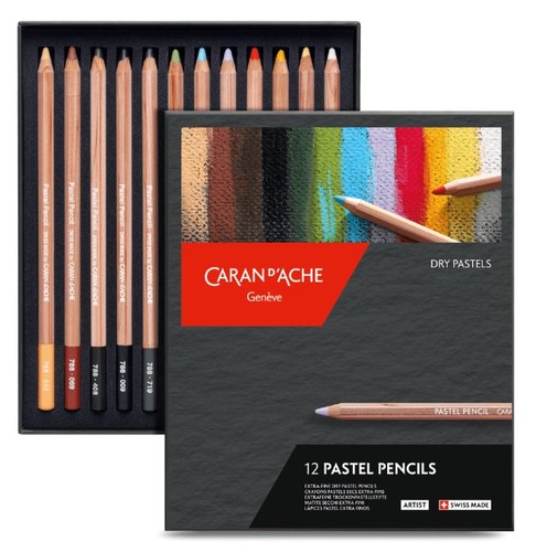 סט של 12 עפרונות גיר  Pastel Pencils