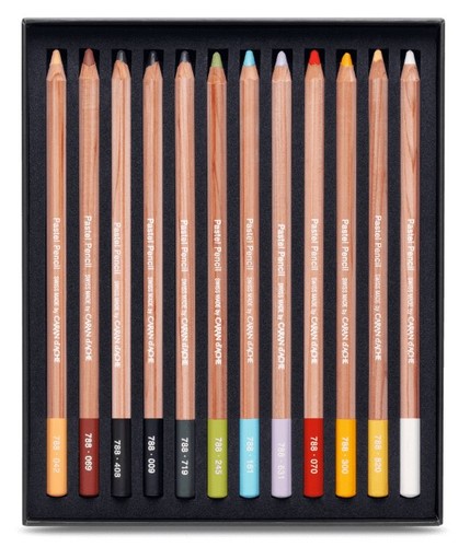 סט של 12 עפרונות גיר  Pastel Pencils