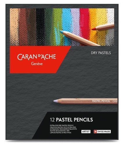 סט של 12 עפרונות גיר  Pastel Pencils