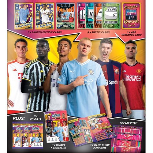 אלבום לאיסוף קלפי כדורגל מאץ' אטאק Match Attax ליגת האלופות 2024/2025