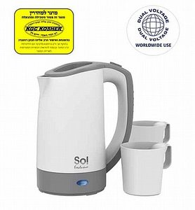 קומקום טיולים SOL SL7915 ללא צורך בטבילה מאושר למהדרין ‏ סול