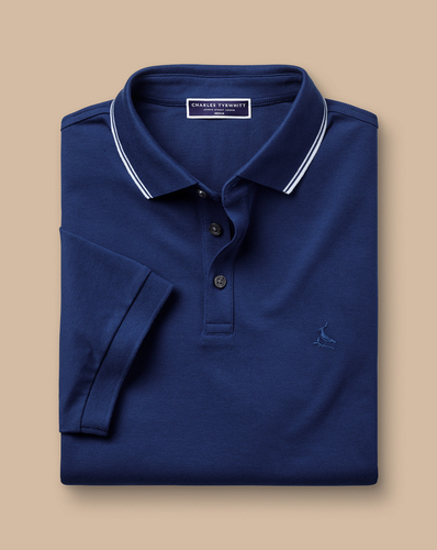 חולצת פולו -Tyrwhitt Pique Polo - Royal Blue