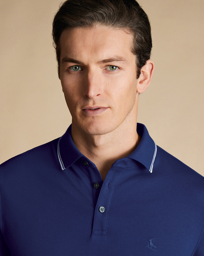 חולצת פולו -Tyrwhitt Pique Polo - Royal Blue