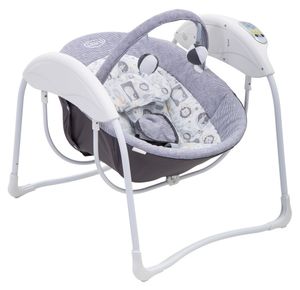 נדנדה חשמלית לתינוק עם 6 מהירויות וקשת צעצועים Glider Light - צבע Lionel