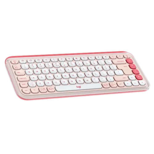  סט מקלדת ועכבר אלחוטיים בצבע ורוד LOGITECH POP ICON COMBO 