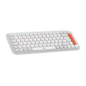  סט מקלדת ועכבר אלחוטיים בצבע אוף-וויט LOGITECH POP ICON COMBO 