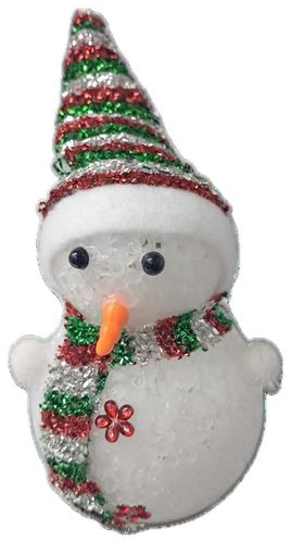 בובת איש שלג  מואר SYW0138 SNOWMAN WITH LIGHT - באריזה 4 יח'