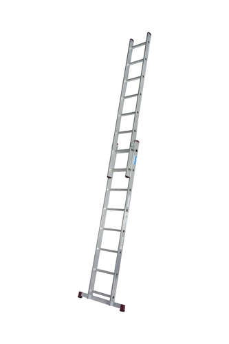  סולם אלומיניום 4.95 מטר שחיל 2 חלקים תוצרת גרמניה 2X2.25