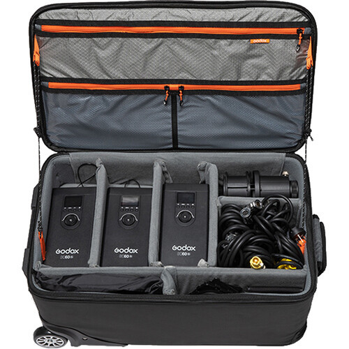 תיק טרולי לתאורה Godox CB-51 Wheeled Carry Bag