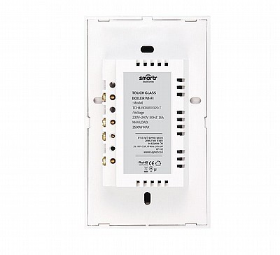 מפסק טיימר דוד אנכי TOUCH GLASS WIFI מק