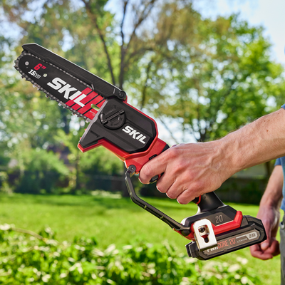 מיני מסור שרשרת חשמלי נטען Brushless להב 