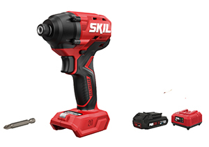 מברגת אימפקט נטענת 20V Brushless מומנט 250Nm ובורר שני מצבי עבודה + סוללה 2.0Ah + מטען