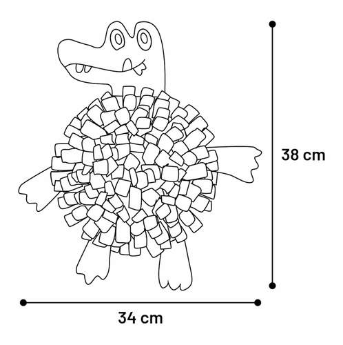 שטיחון הרחה לחתול NJAMMIE CROCODILE פלמינגו
