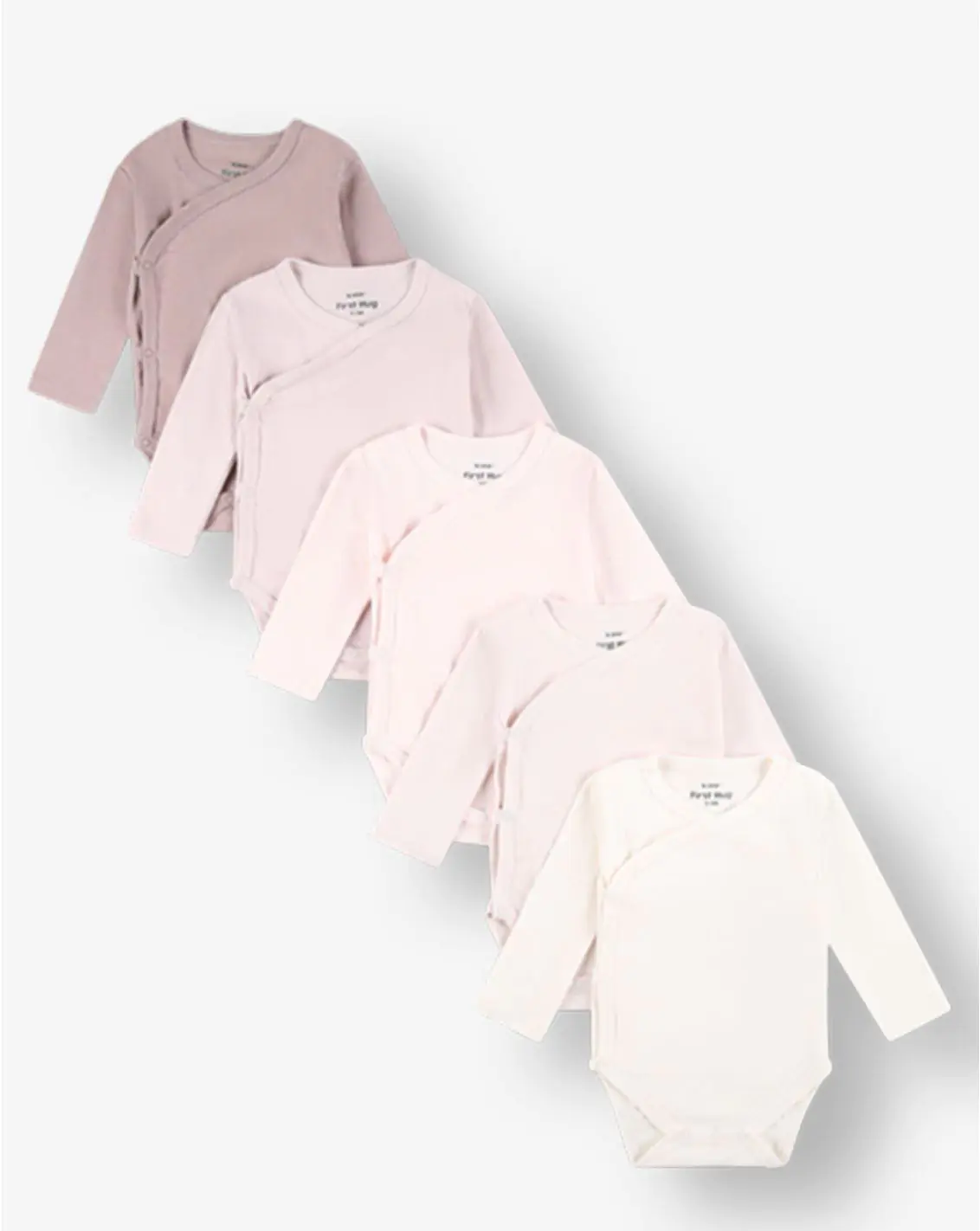 מארז חמישיית בגדי גוף - 5PACK - ורוד
